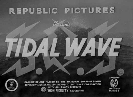 Title screen of S.O.S. Tidal Wave