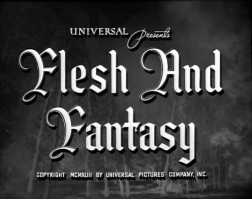 Title screen of Flesh and Fantasy