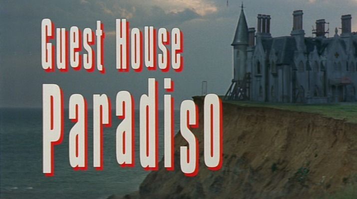 Title screen of Guest House Paradiso
