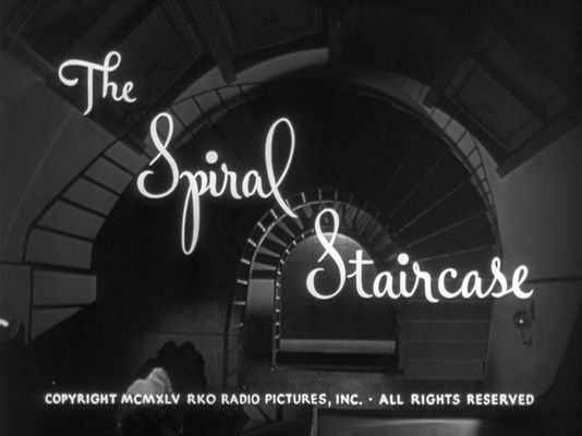 Title screen of The Spiral Staircase