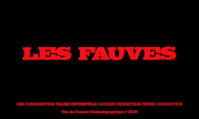 Title screen of Les fauves