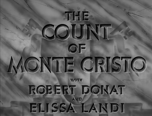 Title screen of The Count of Monte Cristo