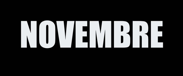 Title screen of Novembre