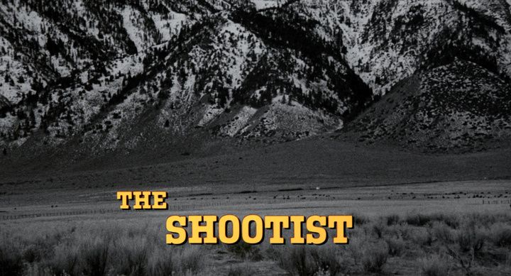 Title screen of The Shootist