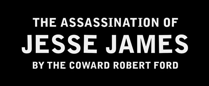 Title screen of The Assassination of Jesse James by the Coward Robert Ford