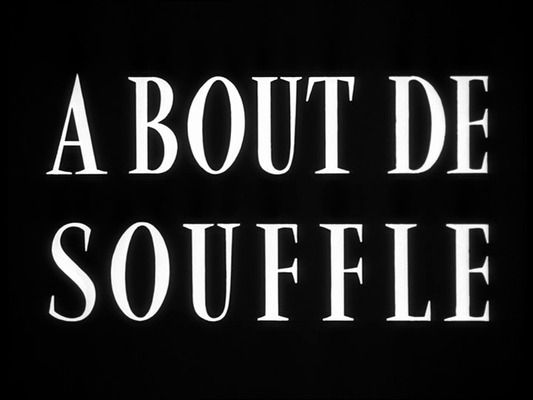 Title screen of À bout de souffle