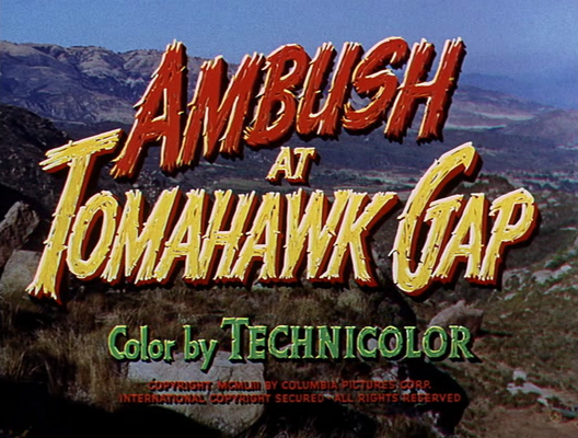 Title screen of Ambush at Tomahawk Gap