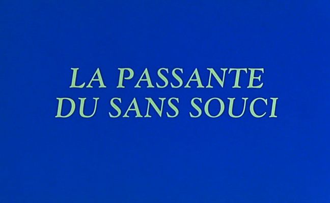 Title screen of La passante du Sans-Souci