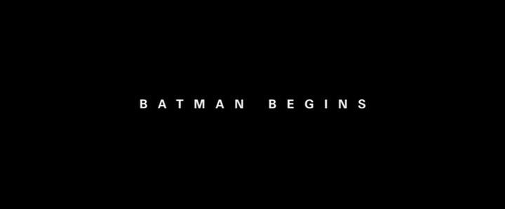 Title screen of Batman Begins