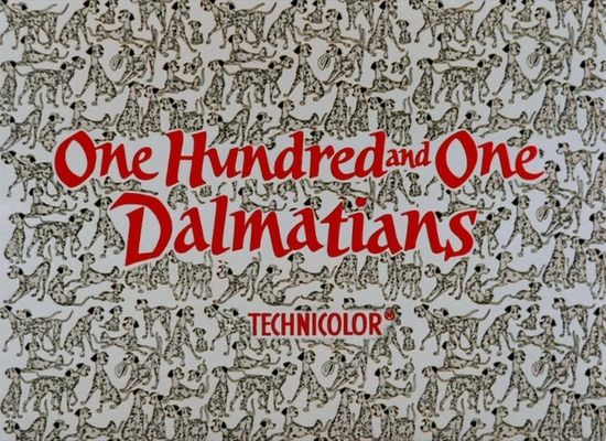 Title screen of One Hundred and One Dalmatians