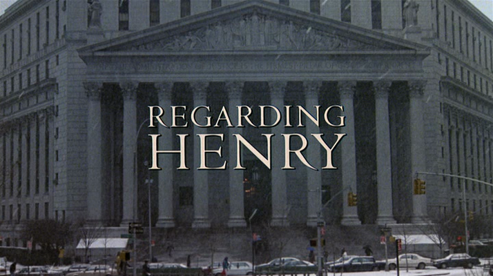 Title screen of Regarding Henry
