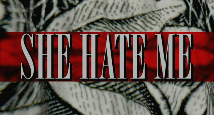 Title screen of She Hate Me