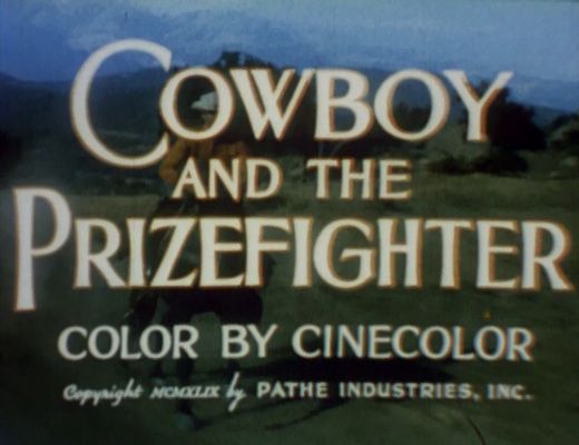 Title screen of Cowboy and the Prizefighter