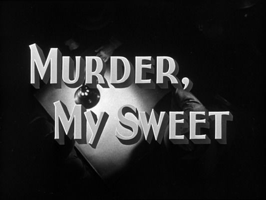 Title screen of Murder, My Sweet