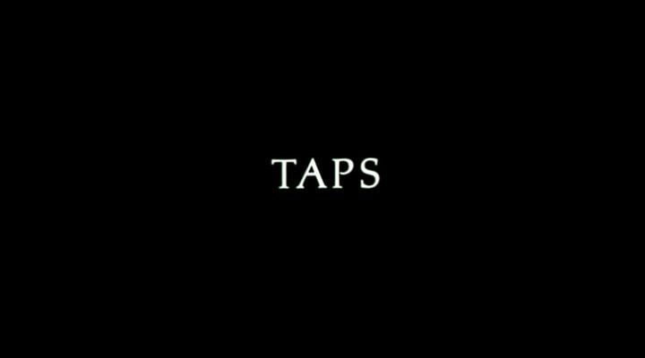 Title screen of Taps