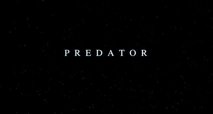 Title screen of Predator