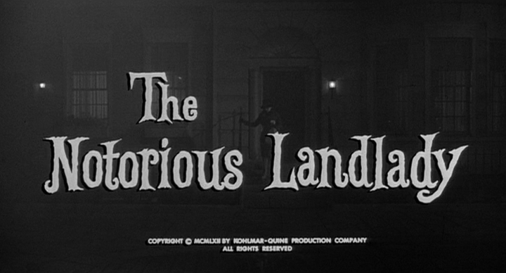 Title screen of The Notorious Landlady