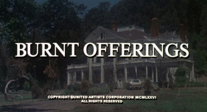 Title screen of Burnt Offerings