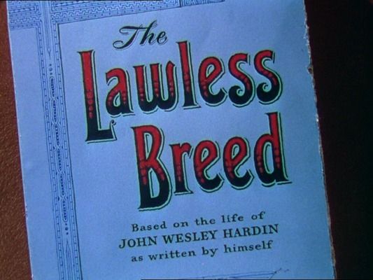 Title screen of The Lawless Breed