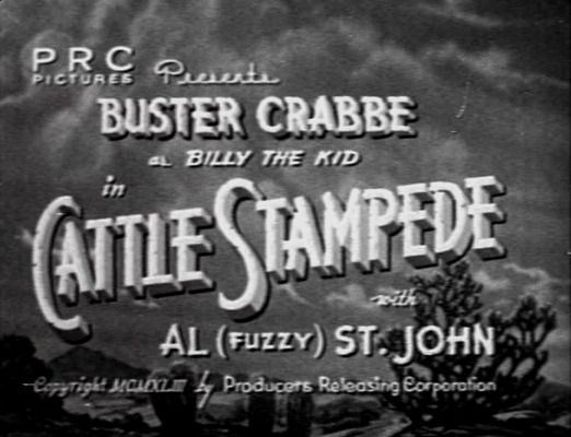 Title screen of Cattle Stampede