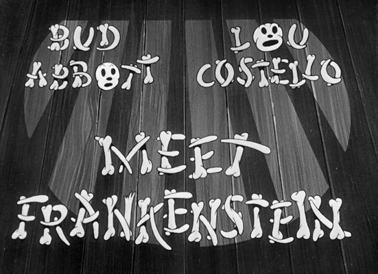 Title screen of Bud Abbott Lou Costello Meet Frankenstein