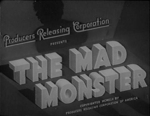Title screen of The Mad Monster