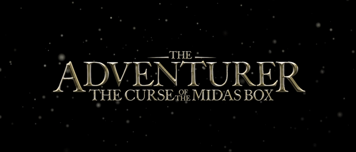 Title screen of The Adventurer: The Curse of the Midas Box