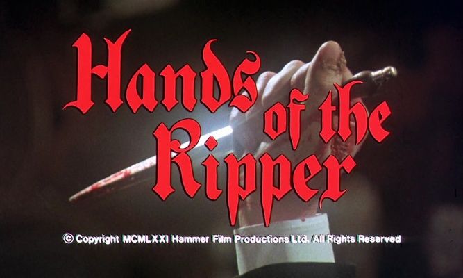 Title screen of Hands of the Ripper