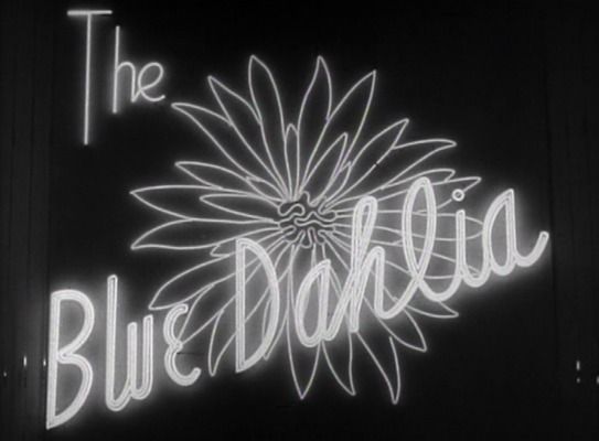 Title screen of The Blue Dahlia
