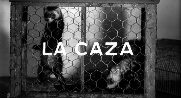 Title screen of La caza