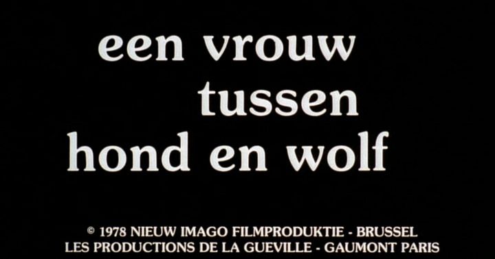 Title screen of Een vrouw tussen hond en wolf
