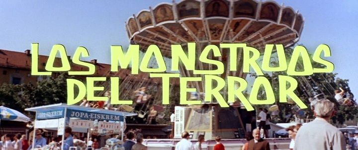 Title screen of Los monstruos del terror