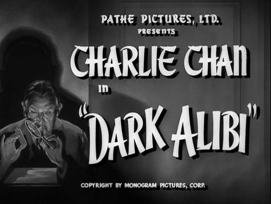 Title screen of Dark Alibi
