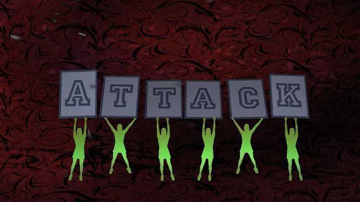 Title screen of Attack of the 50ft Cheerleader