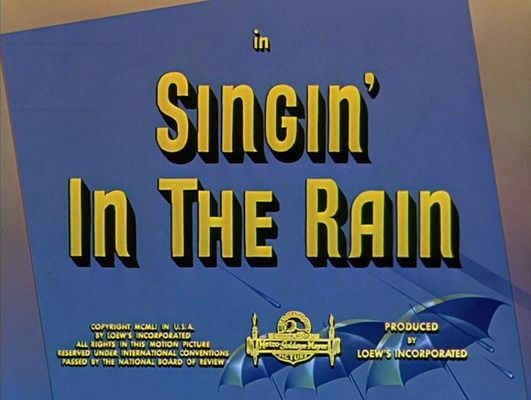 Title screen of Singin' in the Rain