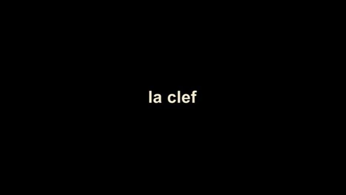 Title screen of La clef