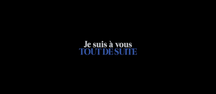 Title screen of Je suis à vous tout de suite