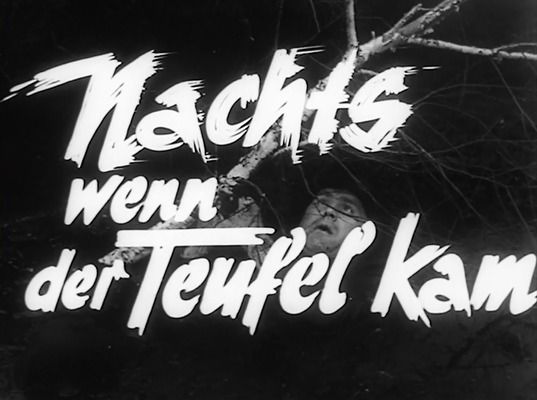 Title screen of Nachts, wenn der Teufel kam
