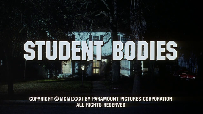 Title screen of Student Bodies