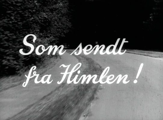 Title screen of Som sendt fra himlen