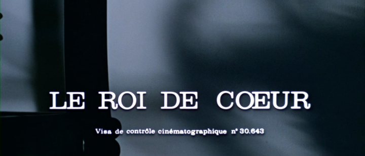 Title screen of Le roi de coeur