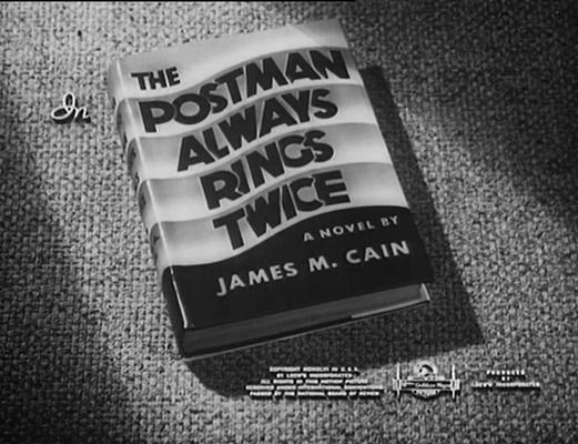 Title screen of The Postman Always Rings Twice