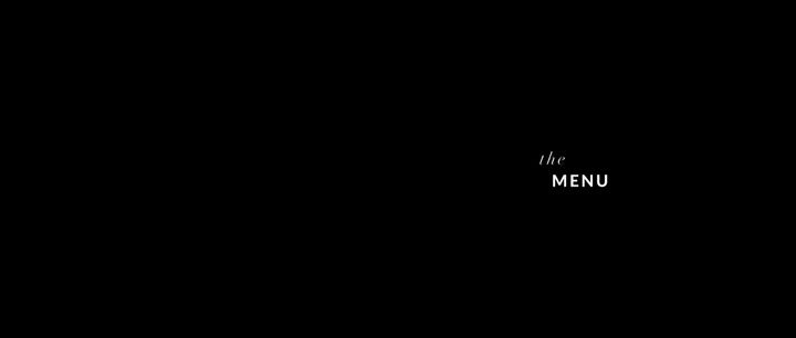 Title screen of The Menu