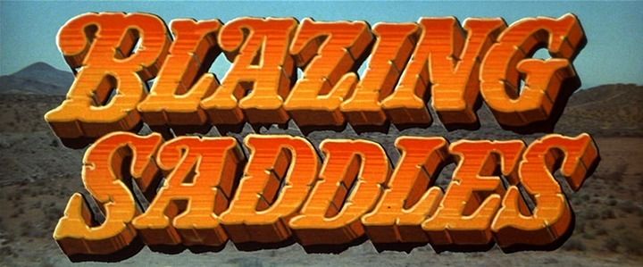 Title screen of Blazing Saddles