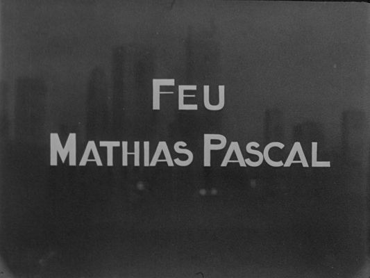 Title screen of Feu Mathias Pascal