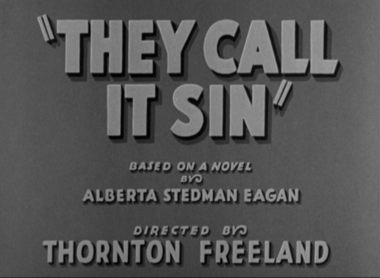 Title screen of They Call It Sin