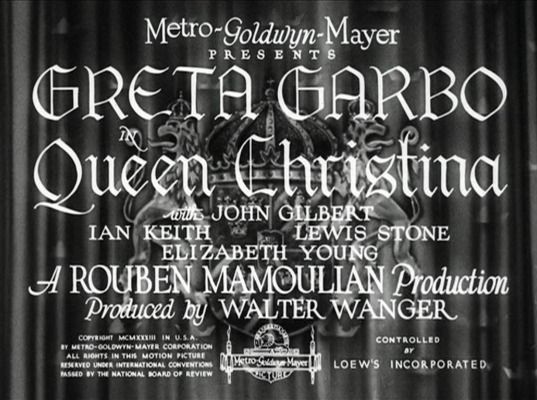 Title screen of Queen Christina