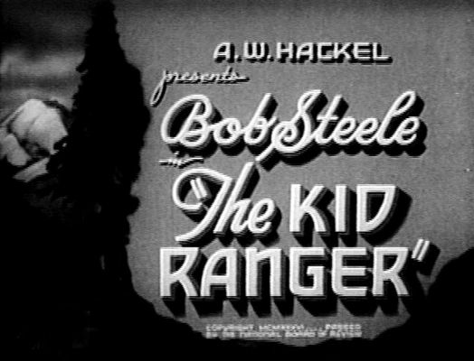 Title screen of The Kid Ranger