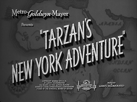 Title screen of Tarzan's New York Adventure