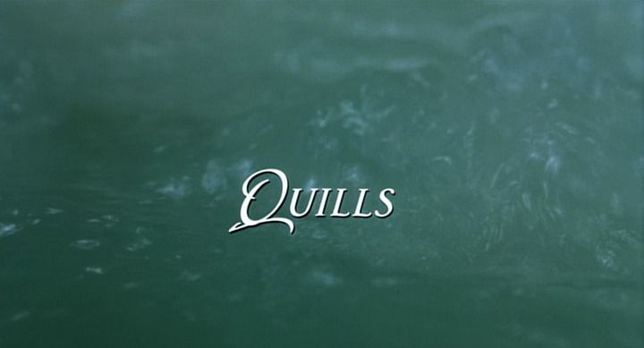 Title screen of Quills